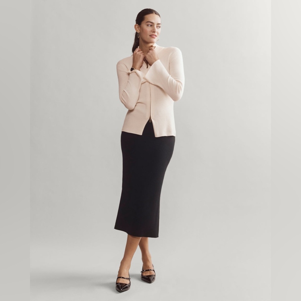 Rhone Porto Merino Blend Full Zip Sweater - Picture 3 of 8